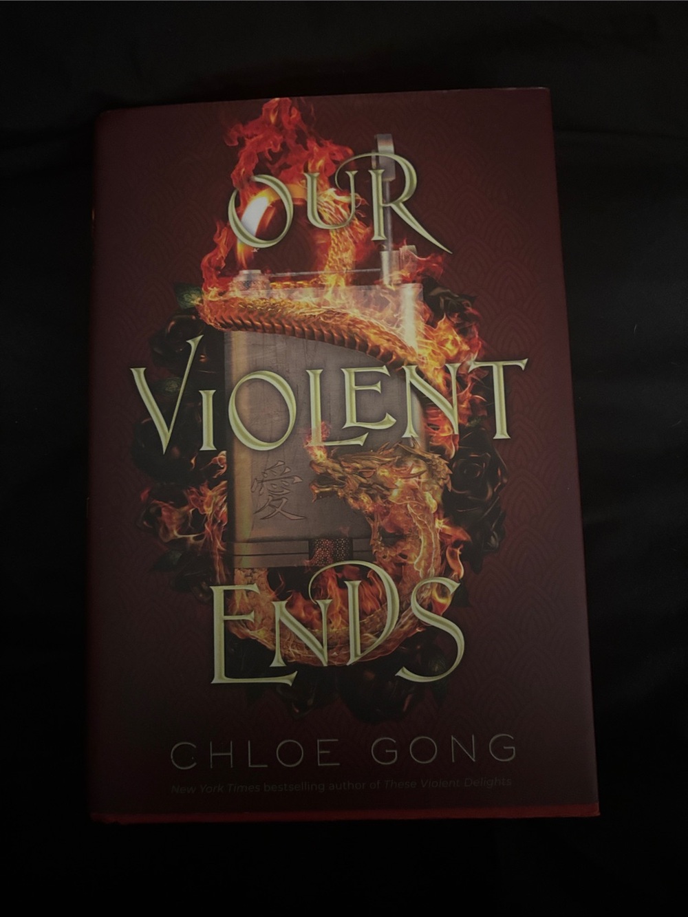 Our Violent Ends Hardcover Book - Red